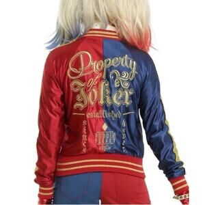 Suicide Squad Harley Quinn Embroidered Property Of Joker Jacket Halloween Size M